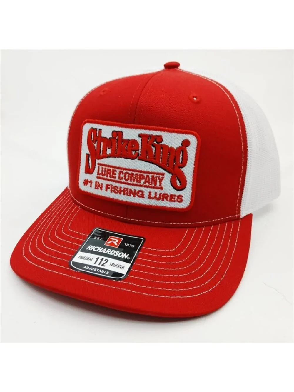 Retro Strike King Trucker Hat Vintage Fishing Lure Patch Richardson 112 Anglers